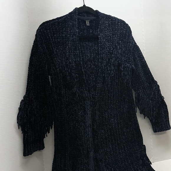 G.I.L.I CARDIGAN BLUE WITH FRINGE 1XXS LEFT! - Picture 11 of 11